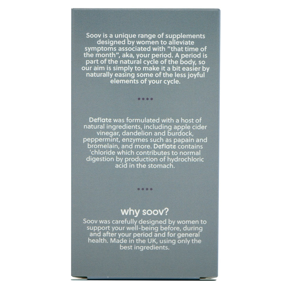 Deflate 60 Vegan Capsules No fillers No additives