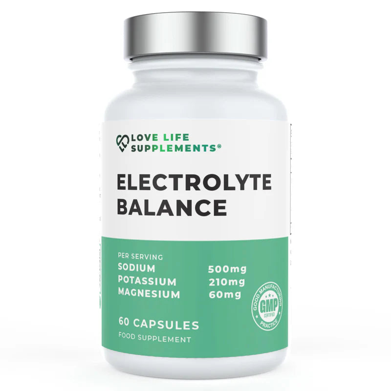 Electrolyte Balance (Potassium, Sodium, Magnesium) No fillers/flavours/additives 60 Vegan Caps