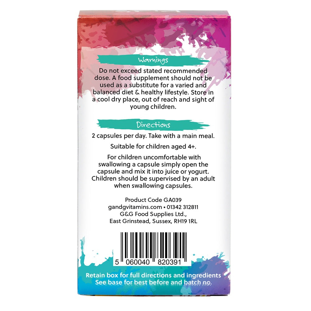 Kids Rainbow Food Organic Whole Food Multivitamin - 120 capsules