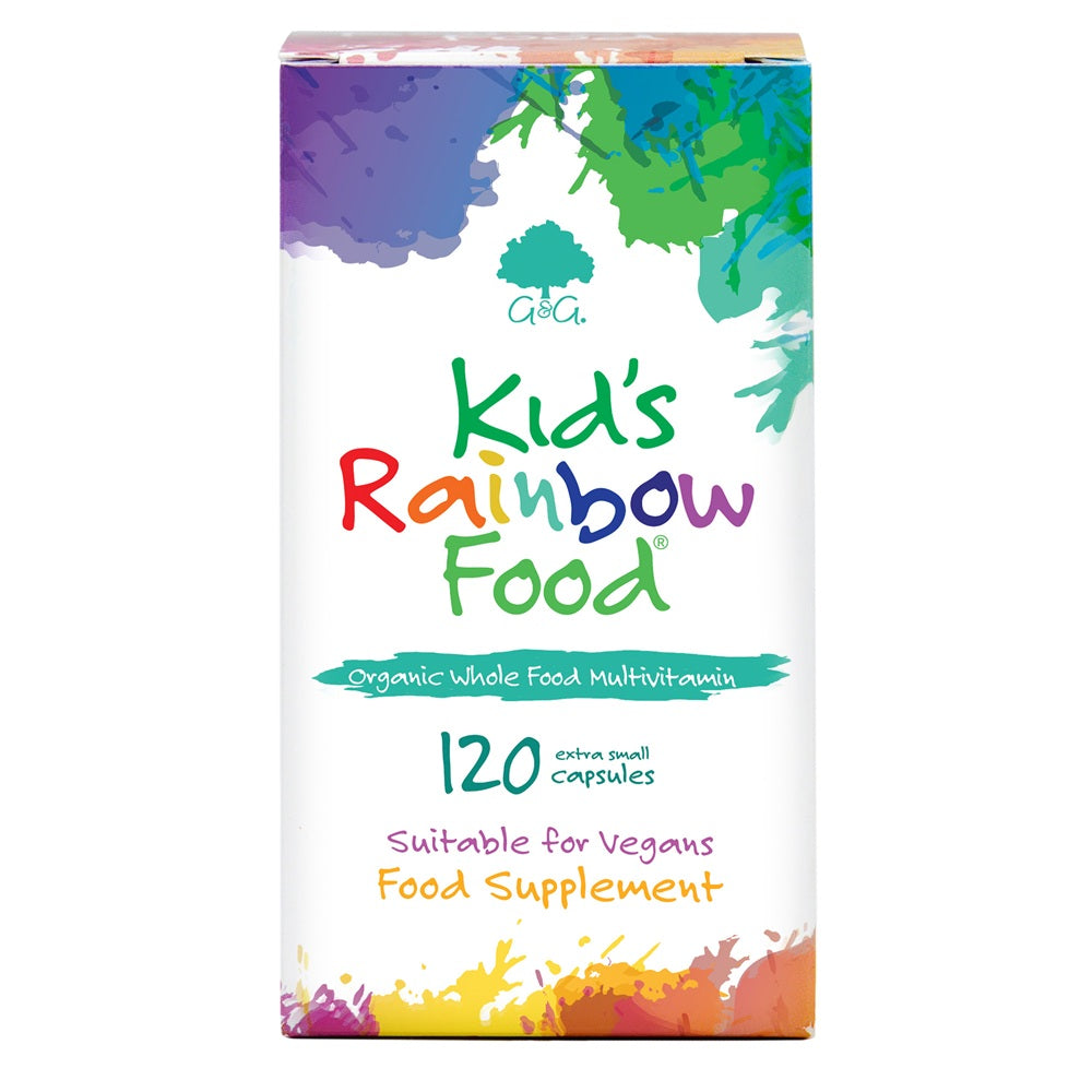 Kids Rainbow Food Organic Whole Food Multivitamin - 120 capsules